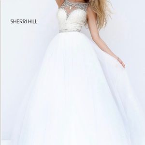 Blush pink Sherri hill prom dress #50562